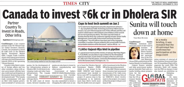 Dholera Smart City News